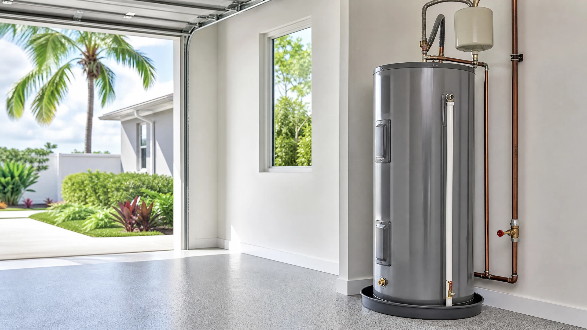 Professionally installed residential water heater